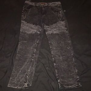 Dark denim pants
